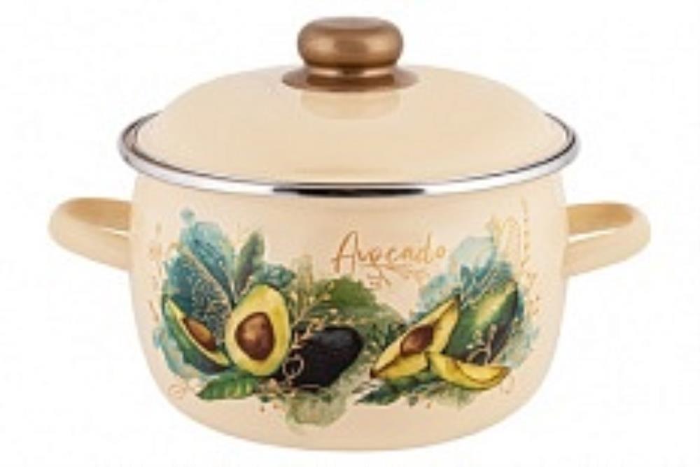 Кастрюля эмал сфер Авокадо / Avocado 4,0л TM Appetite Кастрюля эмал сфер Авокадо / Avocado 4,0л TM Appetite