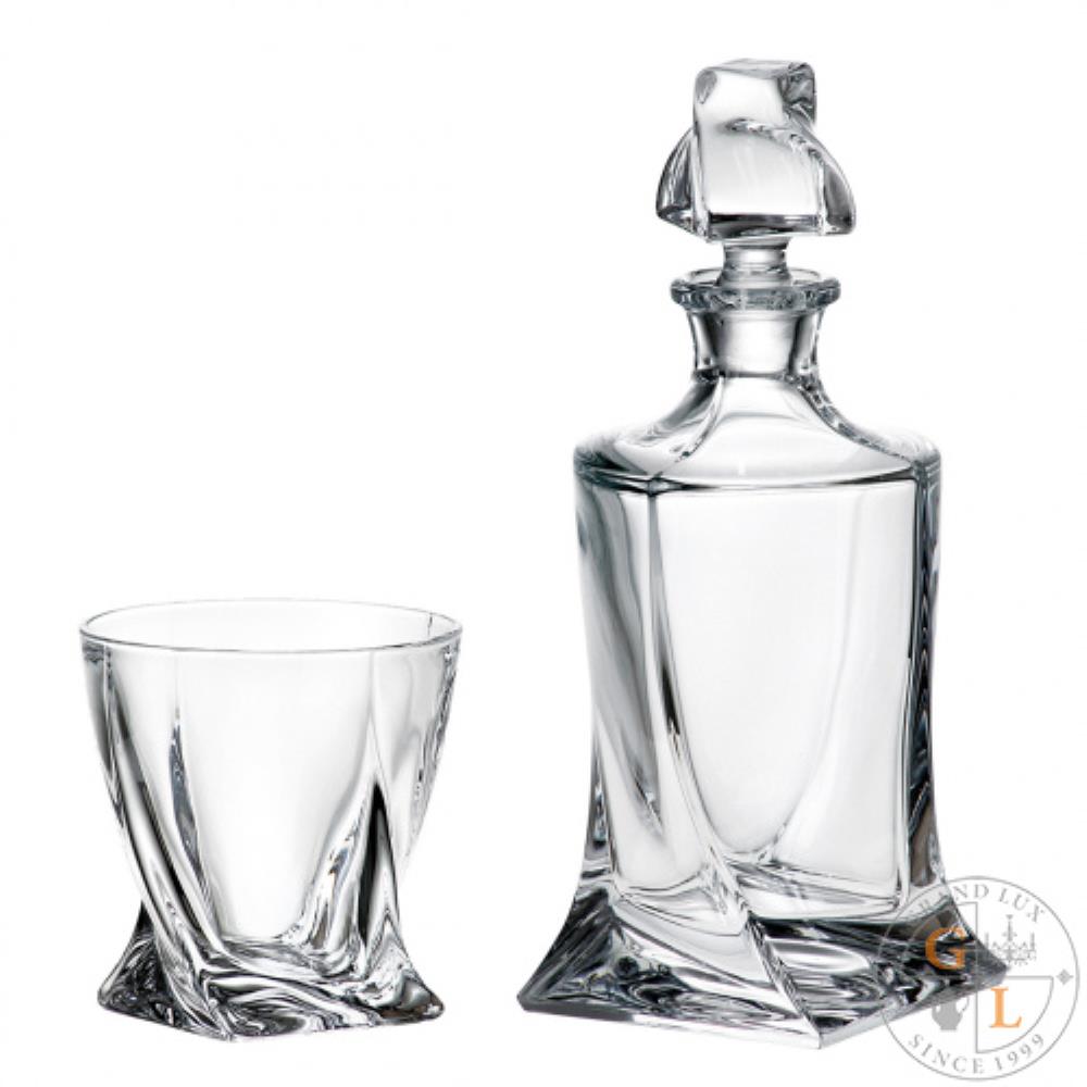 Crystalite Bohemia Quadro Набор для виски 3 предмета Crystalite Bohemia Quadro Набор для виски 3 предмета