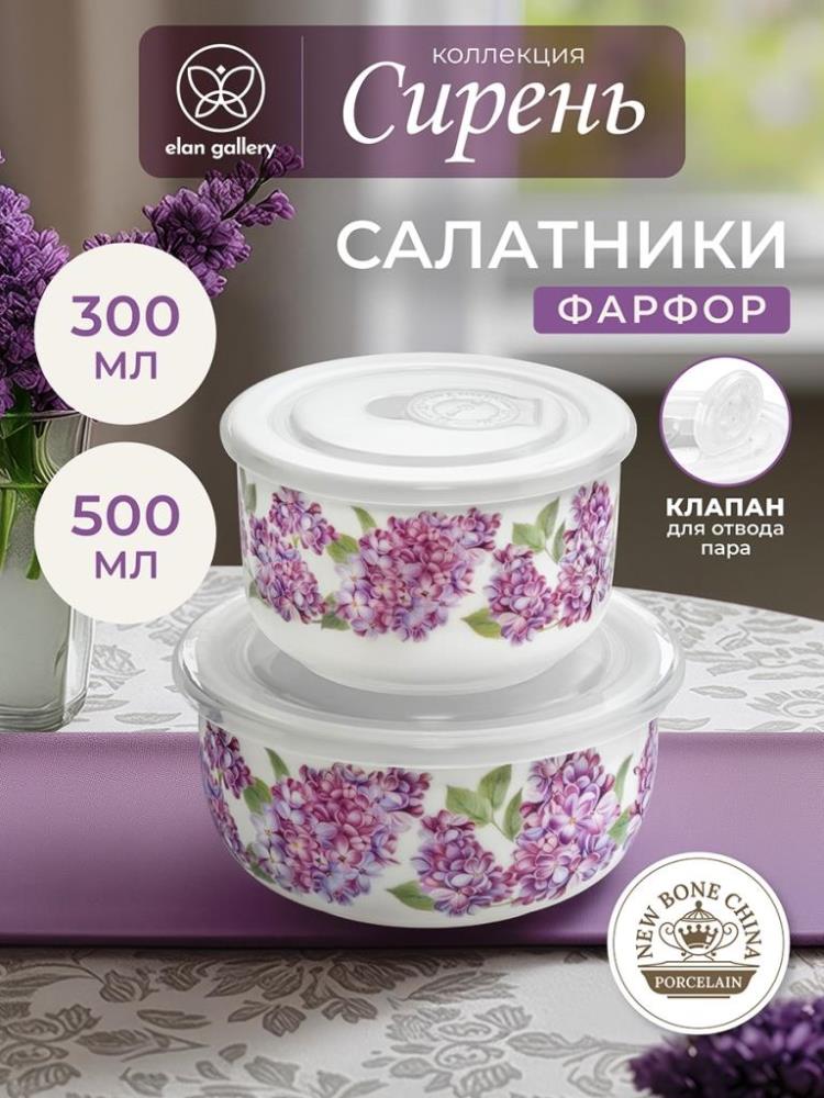 Набор салатников 2 пр. 500 мл 13*13*6,5 см+300 мл 10,5*10,5*6,5 см Набор салатников 2 пр. 500 мл 13*13*6,5 см+300 мл 10,5*10,5*6,5 см