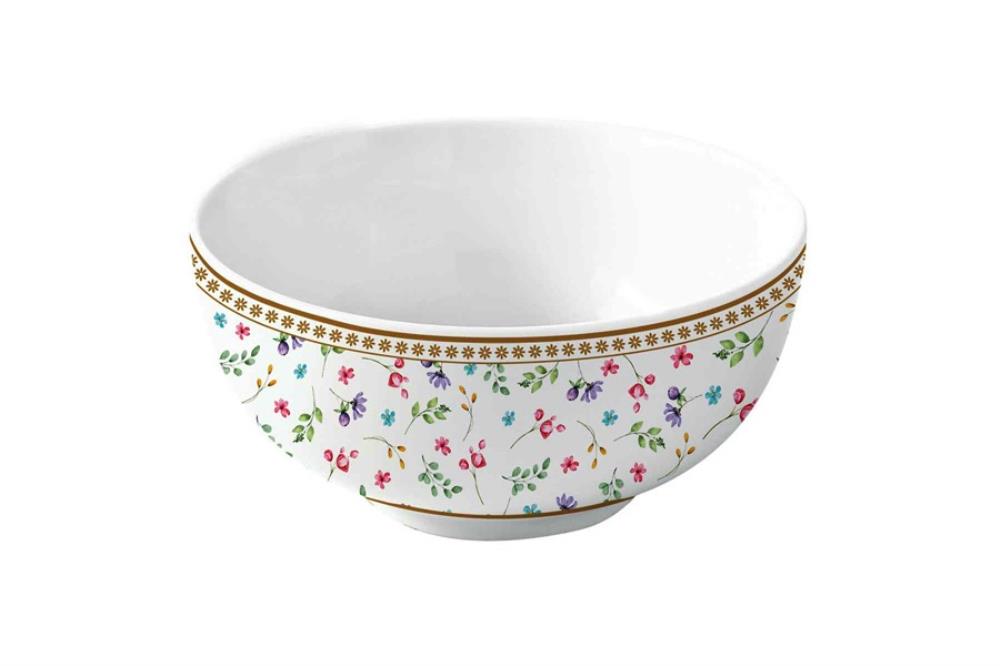 Пиала, 12х6 см, фарфор P, белая, Цветы, Spring Bloom Пиала, 12х6 см, фарфор P, белая, Цветы, Spring Bloom