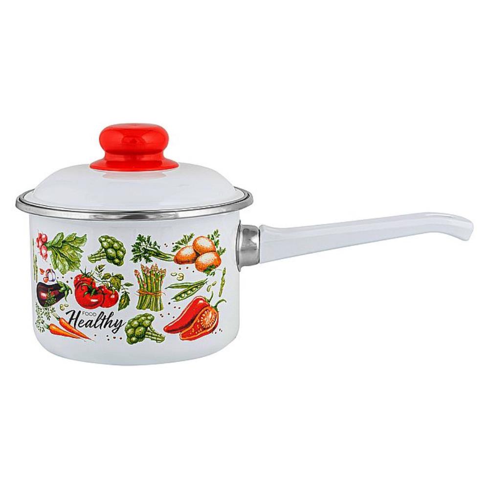 Ковш эмал 1,5л цил с/кр Овощи / Veggies ТМ Appetite Ковш эмал 1,5л цил с/кр Овощи / Veggies ТМ Appetite