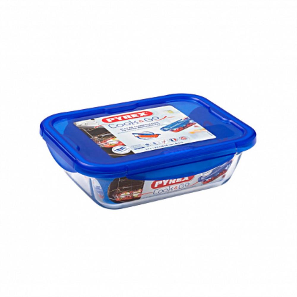 COOK&GO Форма для запекания и выпечки с крышкой 1.7л 24х18см прямоугольная кратно 5