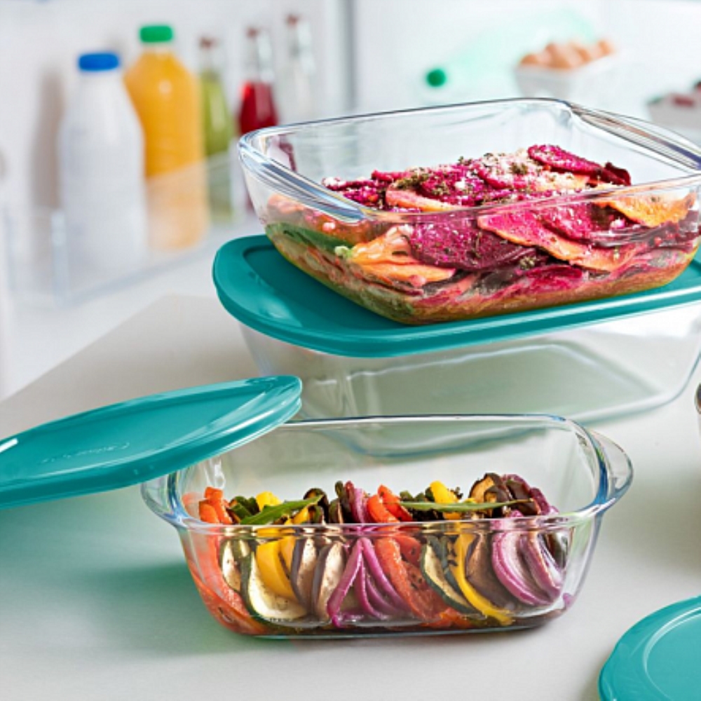 O CUISINE Блюдо прямоугольное с крышкой 23x15x6.5см 1.1л кратно 6 O CUISINE Блюдо прямоугольное с крышкой 23x15x6.5см 1.1л кратно 6