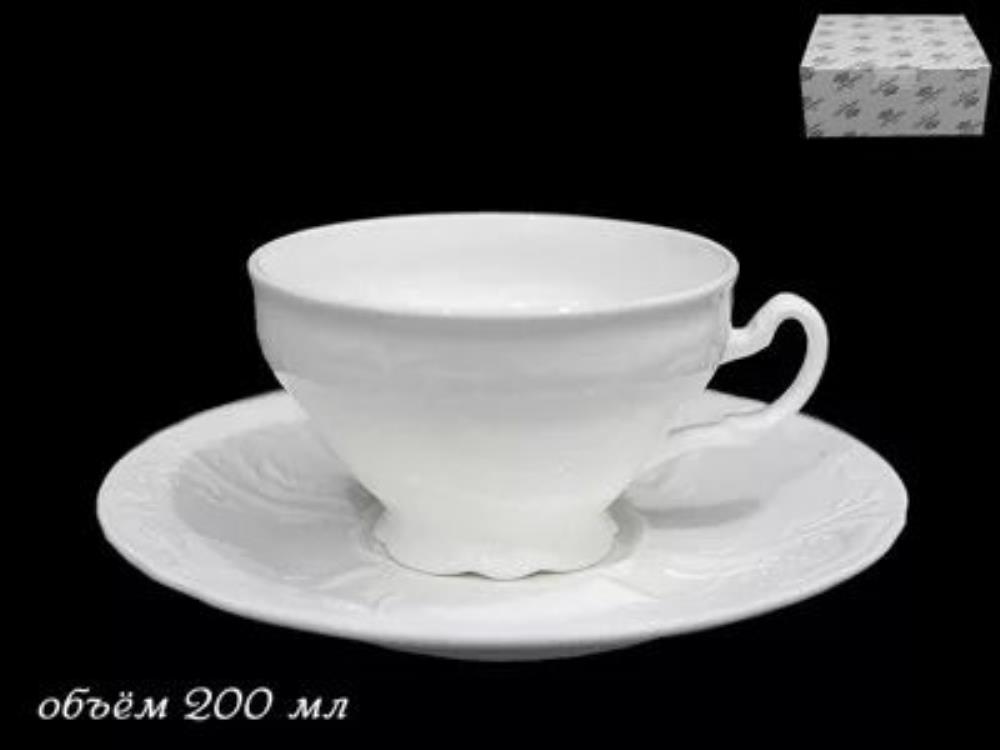 226-014 Чашка с блюдцем 200 мл. MARIA в под.упак (х24)Фарфор 226-014 Чашка с блюдцем 200 мл. MARIA в под.упак (х24)Фарфор
