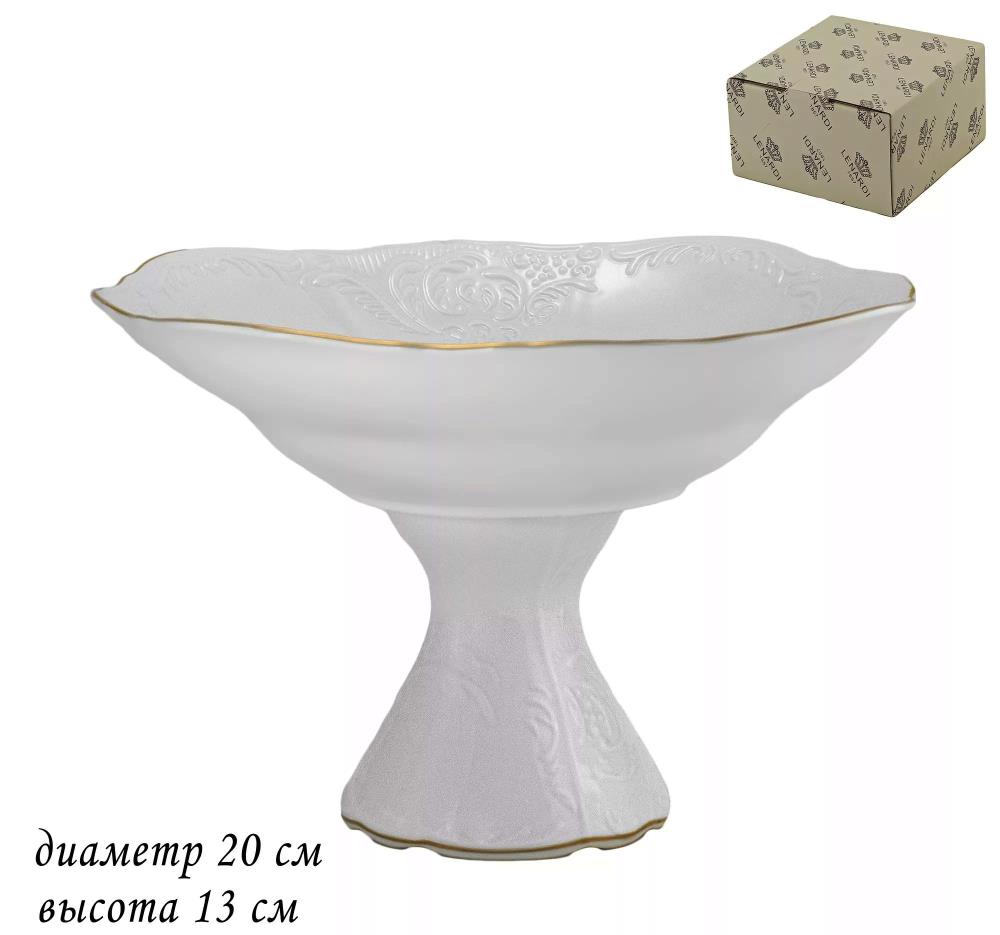 226-095 Конфетница на ножке 20см. MARIA GOLD в под.уп.(х12)Фарфор 226-095 Конфетница на ножке 20см. MARIA GOLD в под.уп.(х12)Фарфор
