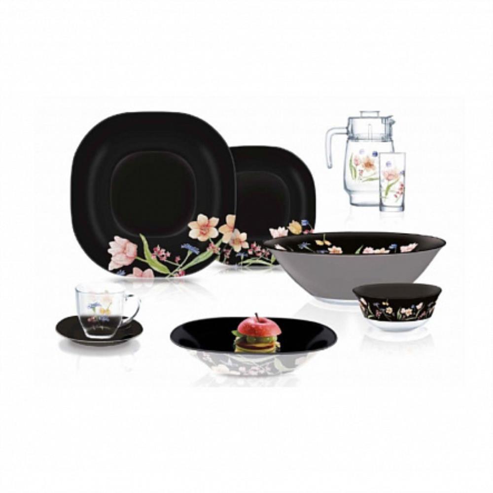 CARINA MINUET BLACK Набор столовый 44 предмета кратно 1 CARINA MINUET BLACK Набор столовый 44 предмета кратно 1