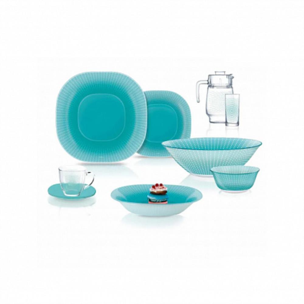 CARINA POP ART TURQUOISE Набор столовый 44 предмета кратно 1 CARINA POP ART TURQUOISE Набор столовый 44 предмета кратно 1