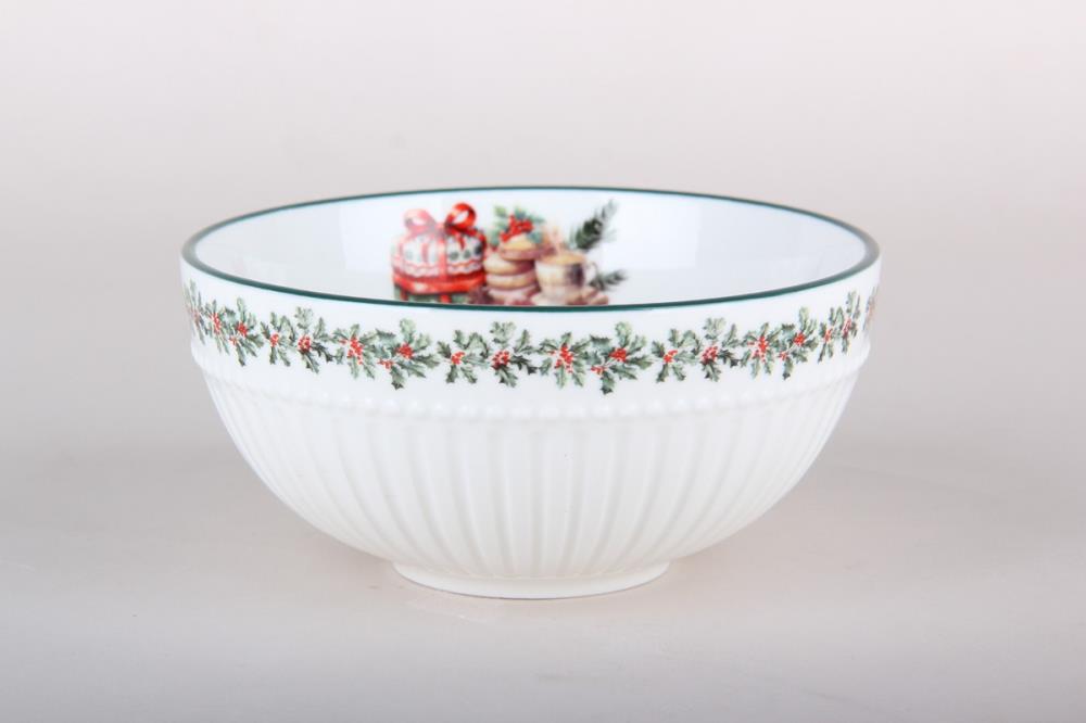 Новогодний венок Салатник 12см ф.круг кратно 6 Новогодний венок Салатник 12см ф.круг кратно 6