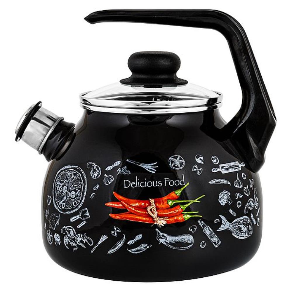 Чайник эмал 2,3л без свистка Чили / Chilli TM Appetite Чайник эмал 2,3л без свистка Чили / Chilli TM Appetite