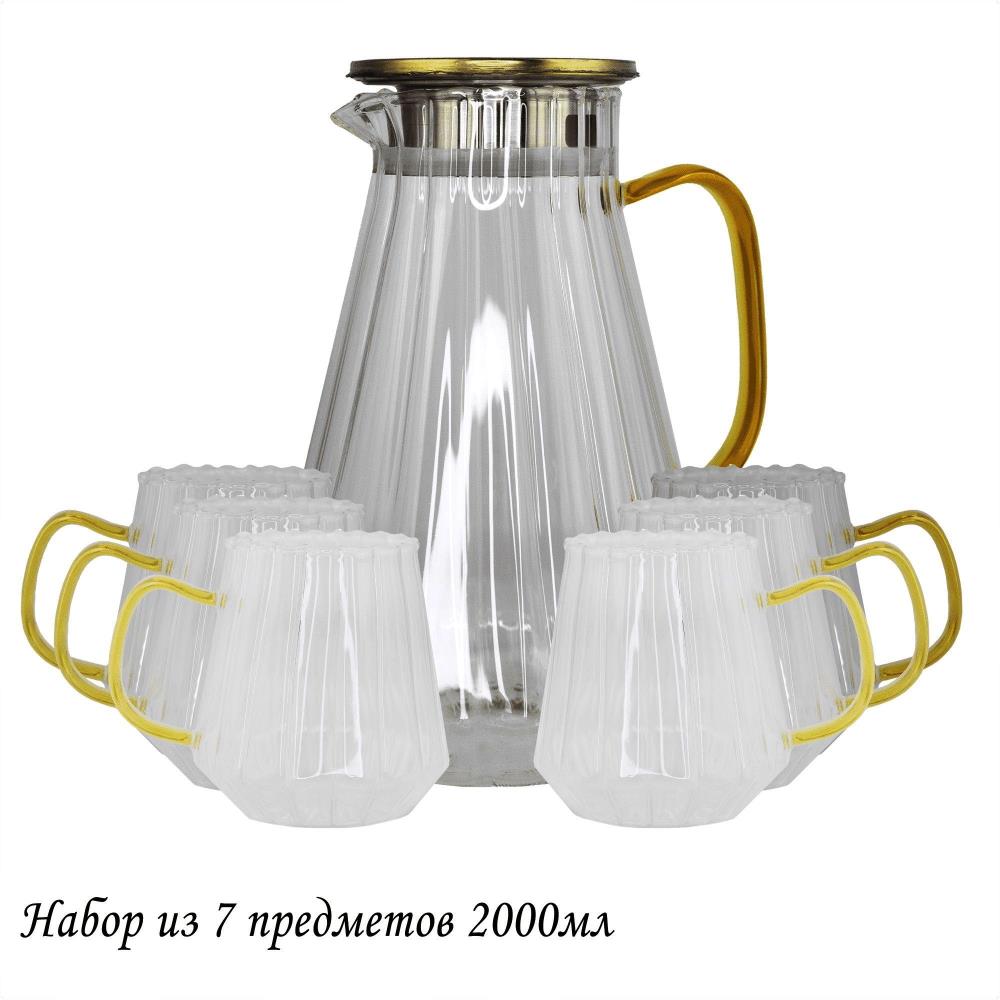 160-255 Набор графин 2000мл и 6 стаканов в под.уп.(х8) 160-255 Набор графин 2000мл и 6 стаканов в под.уп.(х8)