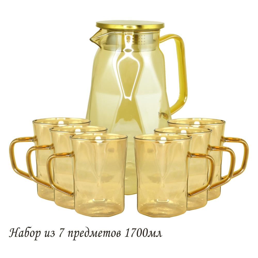 160-257 Набор графин 1700мл и 6 стаканов в под.уп.(х8) 160-257 Набор графин 1700мл и 6 стаканов в под.уп.(х8)