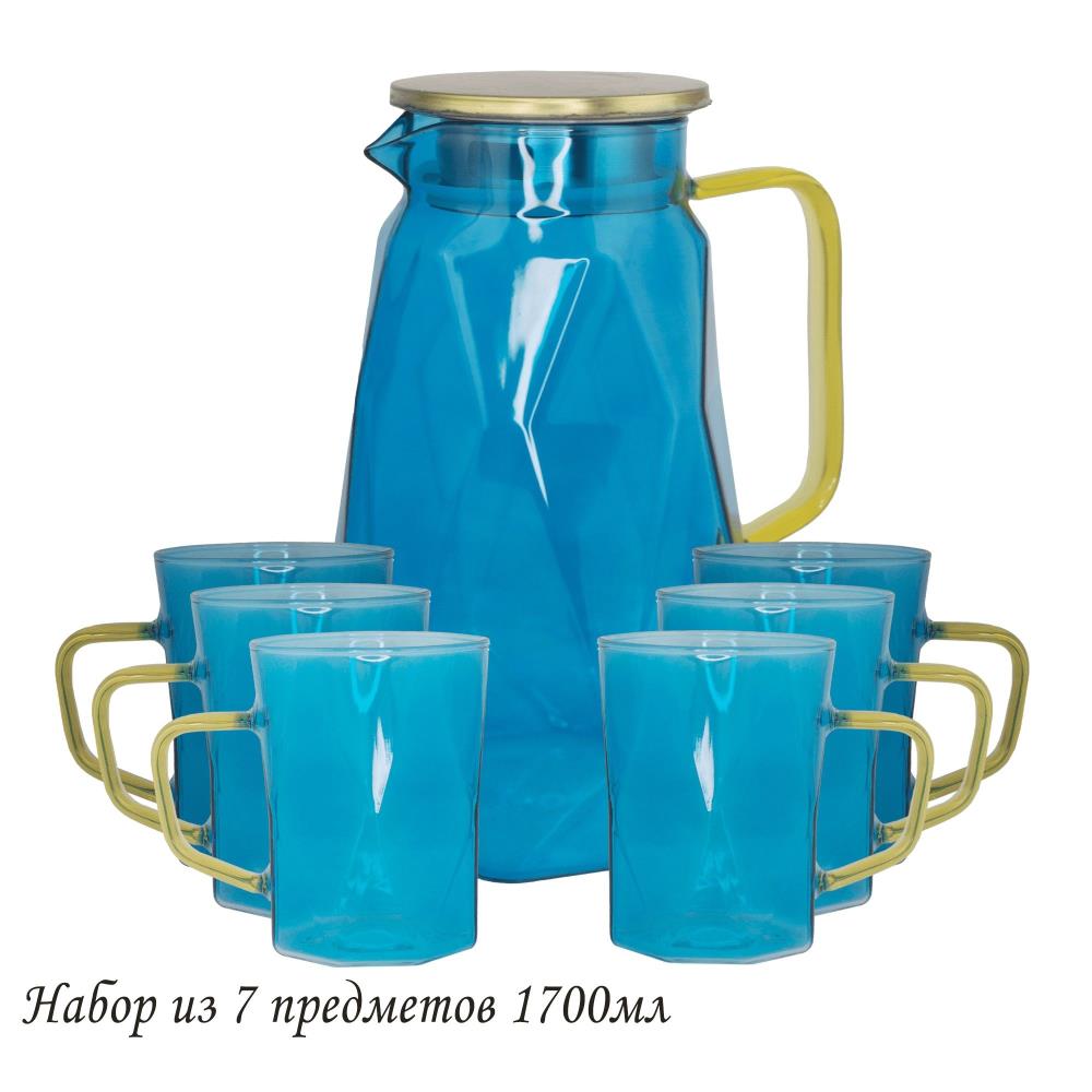 160-258 Набор графин 1700мл и 6 стаканов в под.уп.(х8) 160-258 Набор графин 1700мл и 6 стаканов в под.уп.(х8)