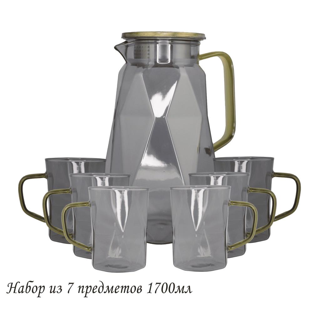 160-259 Набор графин 1700мл и 6 стаканов в под.уп.(х8) 160-259 Набор графин 1700мл и 6 стаканов в под.уп.(х8)