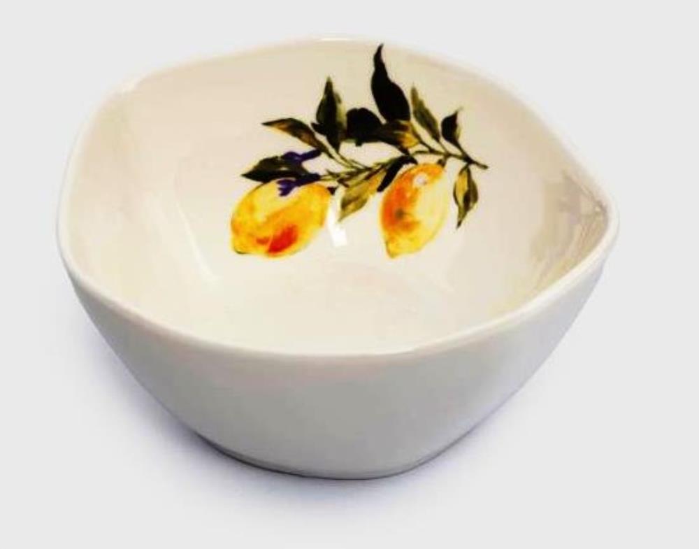 Салатник, 15х7 см, 530 мл, фарфор P, белый, Лимоны, Lemon branch Салатник, 15х7 см, 530 мл, фарфор P, белый, Лимоны, Lemon branch