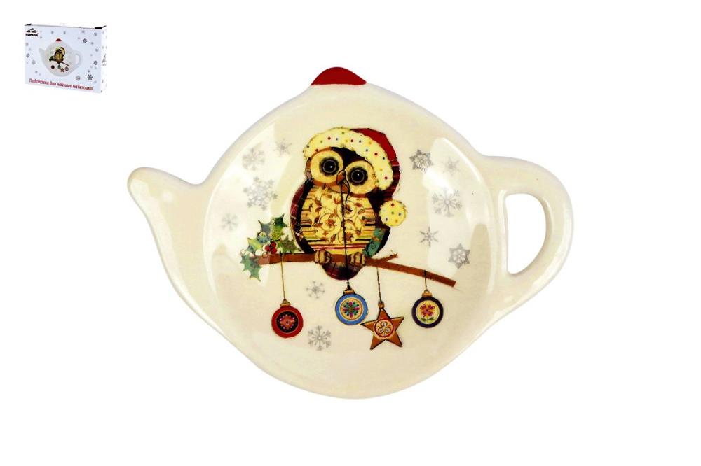 Owl Christmas Подставка д/чайного пакетика п/уп кратно 1 Owl Christmas Подставка д/чайного пакетика п/уп кратно 1