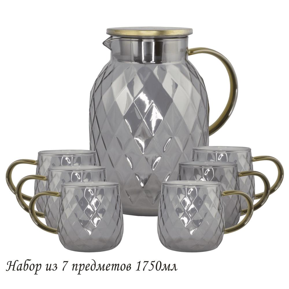 160-254 Набор графин 1750мл и 6 стаканов в под.уп.(х8) 160-254 Набор графин 1750мл и 6 стаканов в под.уп.(х8)