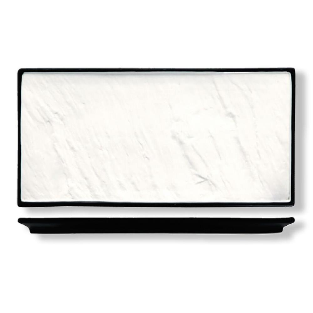 Relief Блюдо прямоугольное 36*25,5 см белое с черным бортом фарфор P.L. Proff Cuisine Relief Блюдо прямоугольное 36*25,5 см белое с черным бортом фарфор P.L. Proff Cuisine