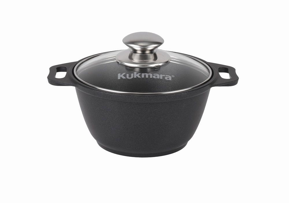 Традиция Кастрюля а/пр литая 2,0л стекл/кр ТМ KUKMARA