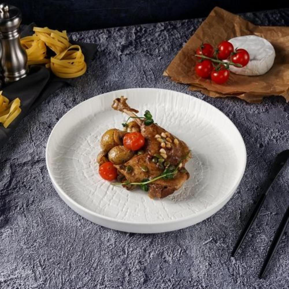 White Raw Wood Тарелка круглая с бортом d=27cм, P.L. - ProffCuisine White Raw Wood Тарелка круглая с бортом d=27cм, P.L. - ProffCuisine