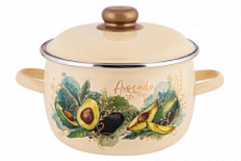 Кастрюля эмал сфер Авокадо / Avocado 5,5л ТМ Appetite Кастрюля эмал сфер Авокадо / Avocado 5,5л ТМ Appetite