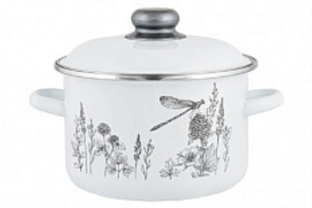 Кастрюля эмал цил Флора-2 / Flora-2 2,0л ТМ Appetite Кастрюля эмал цил Флора-2 / Flora-2 2,0л ТМ Appetite