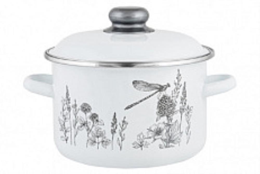 Кастрюля эмал цил Флора-2 / Flora-2 4,0л ТМ Appetite Кастрюля эмал цил Флора-2 / Flora-2 4,0л ТМ Appetite
