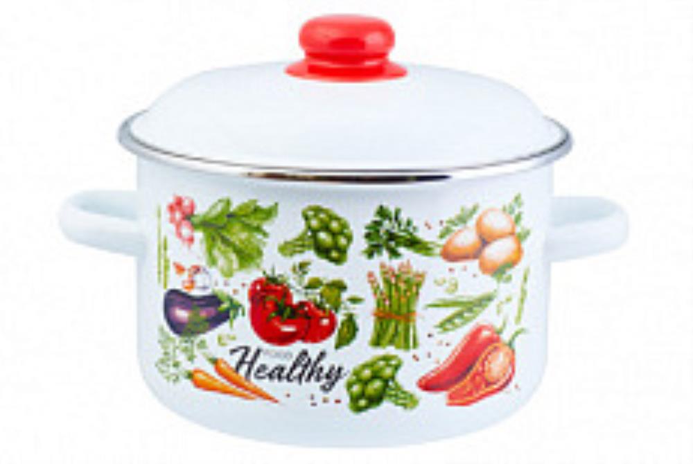 Кастрюля эмал цил Овощи / Veggies 4,0л ТМ Appetite Кастрюля эмал цил Овощи / Veggies 4,0л ТМ Appetite