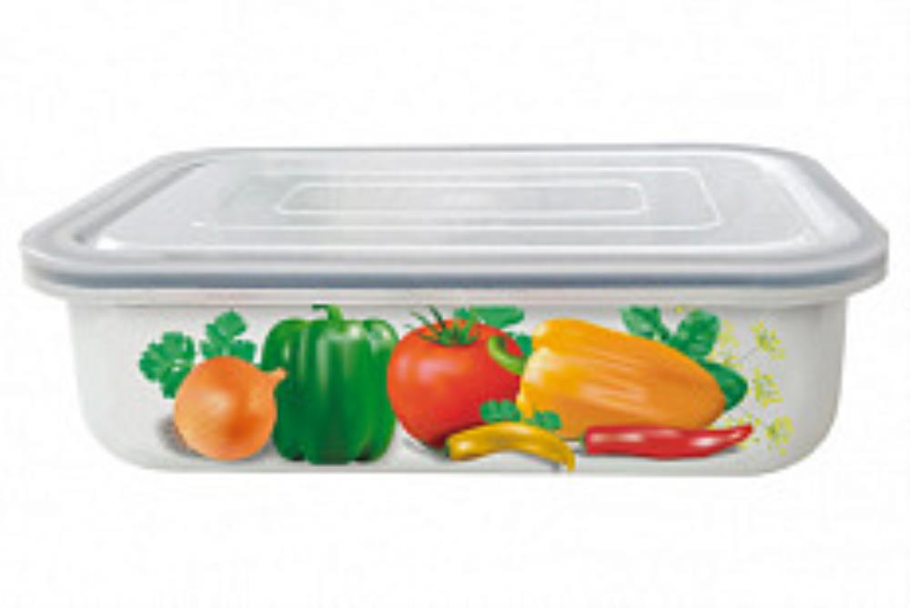 Лоток эмал Овощи 1,5л прям пласт/кр TM Appetite Лоток эмал Овощи 1,5л прям пласт/кр TM Appetite