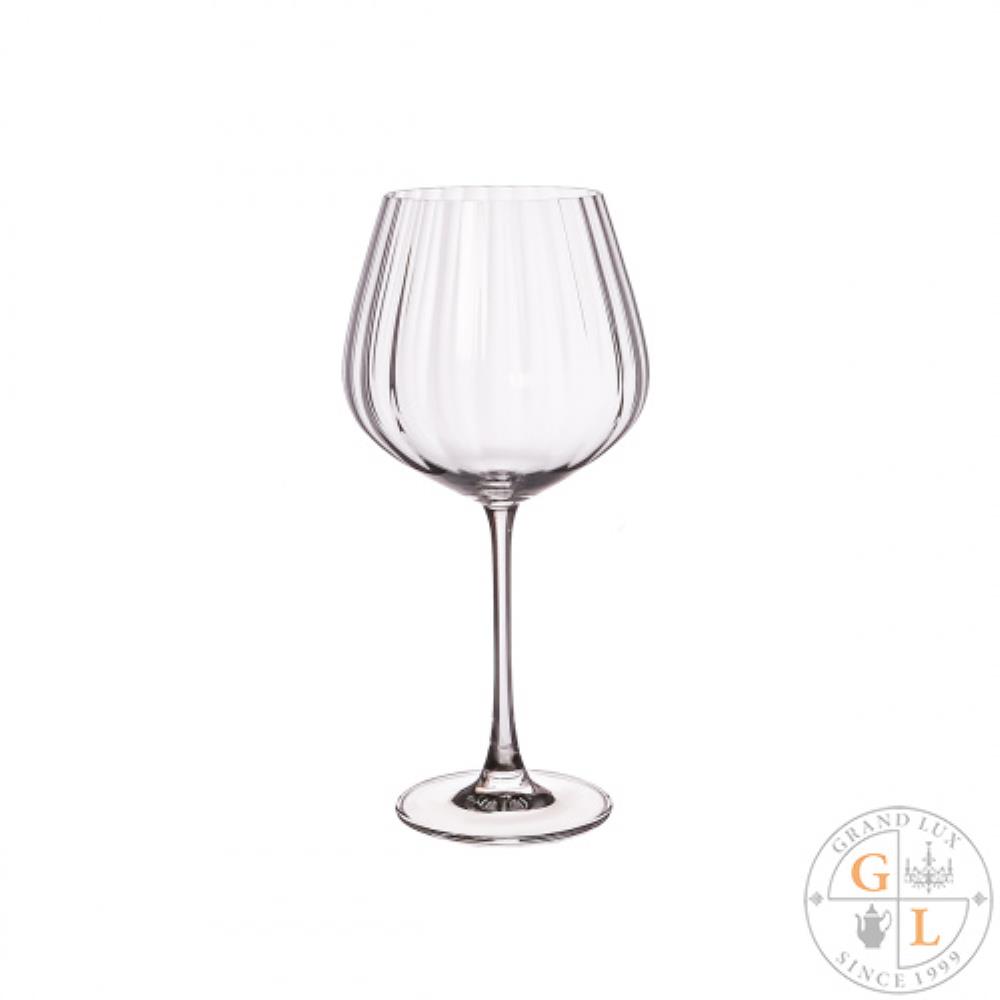 Crystalite Bohemia COLUMBA OPTIC Набор бокалов для вина 640 мл (6 шт)