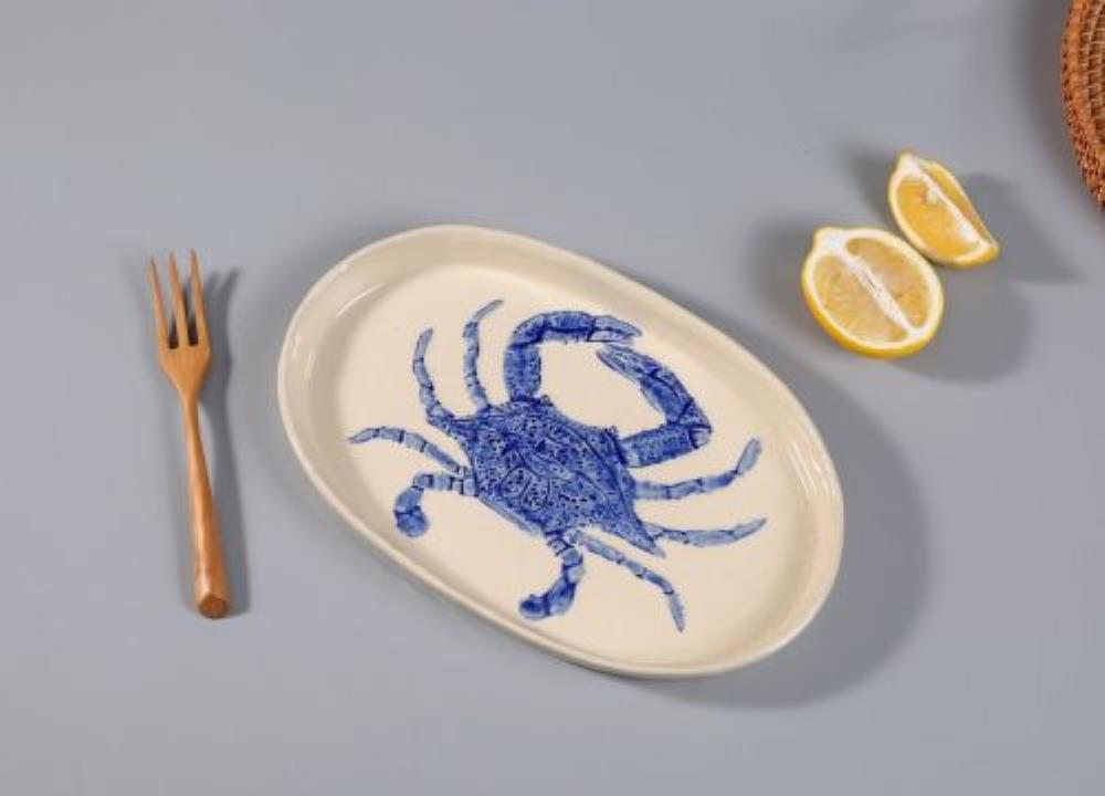 Crab Northern Blue Gray Frutti di Mare Блюдо 29 см,керамика P.L. Proff Cuisine Crab Northern Blue Gray Frutti di Mare Блюдо 29 см,керамика P.L. Proff Cuisine
