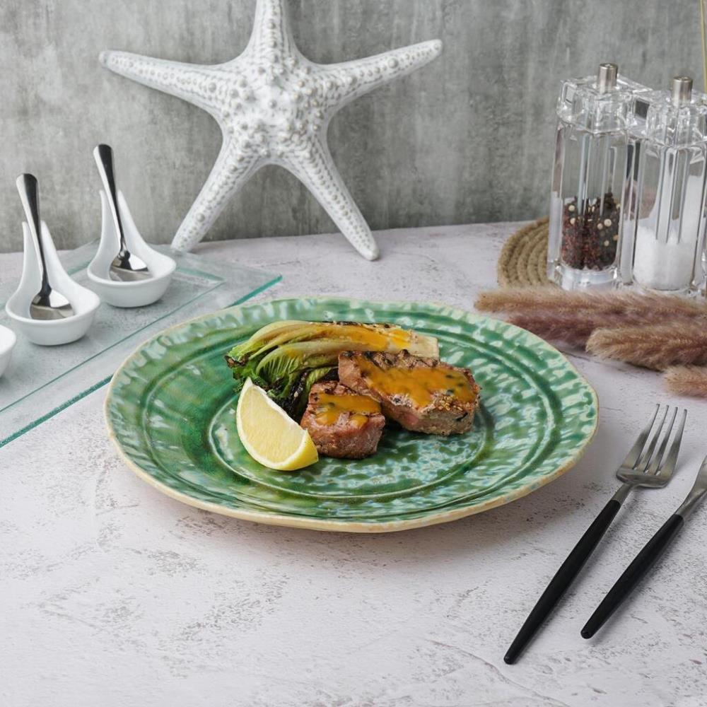Green Frutti di Mare Тарелка d 26,5 см h3 см,керамика P.L. Proff Cuisine Green Frutti di Mare Тарелка d 26,5 см h3 см,керамика P.L. Proff Cuisine