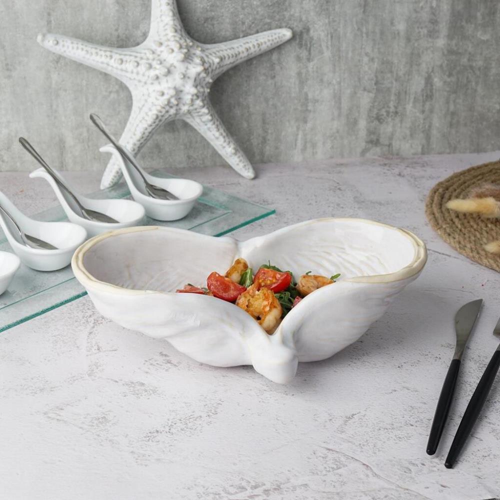 Gray Shell Frutti di Mare Салатник 325 мл 24,5*16 см h7 см керамика P.L. Proff Cuisine Gray Shell Frutti di Mare Салатник 325 мл 24,5*16 см h7 см керамика P.L. Proff Cuisine