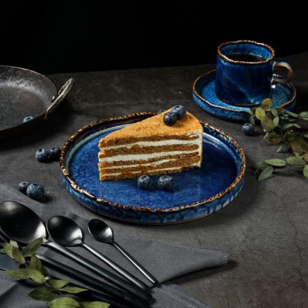 Aqua Blue Тарелка с бортом 21*2,4 см,фарфор, P.L. Proff Cuisine Aqua Blue Тарелка с бортом 21*2,4 см,фарфор, P.L. Proff Cuisine