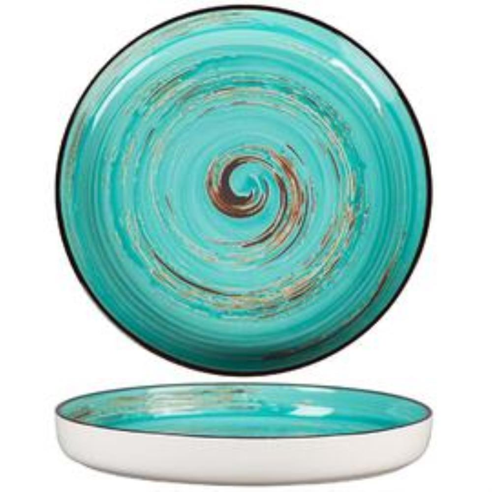 Texture Light Cyan Circular Тарелка с бортом 23 см, h 3 см, P.L. Proff Cuisine Texture Light Cyan Circular Тарелка с бортом 23 см, h 3 см, P.L. Proff Cuisine