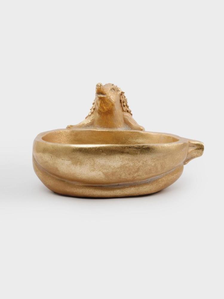 Конфетница, 19х17 см, полирезин, золотистая, Еж с тыквой, Light pumpkin Конфетница, 19х17 см, полирезин, золотистая, Еж с тыквой, Light pumpkin