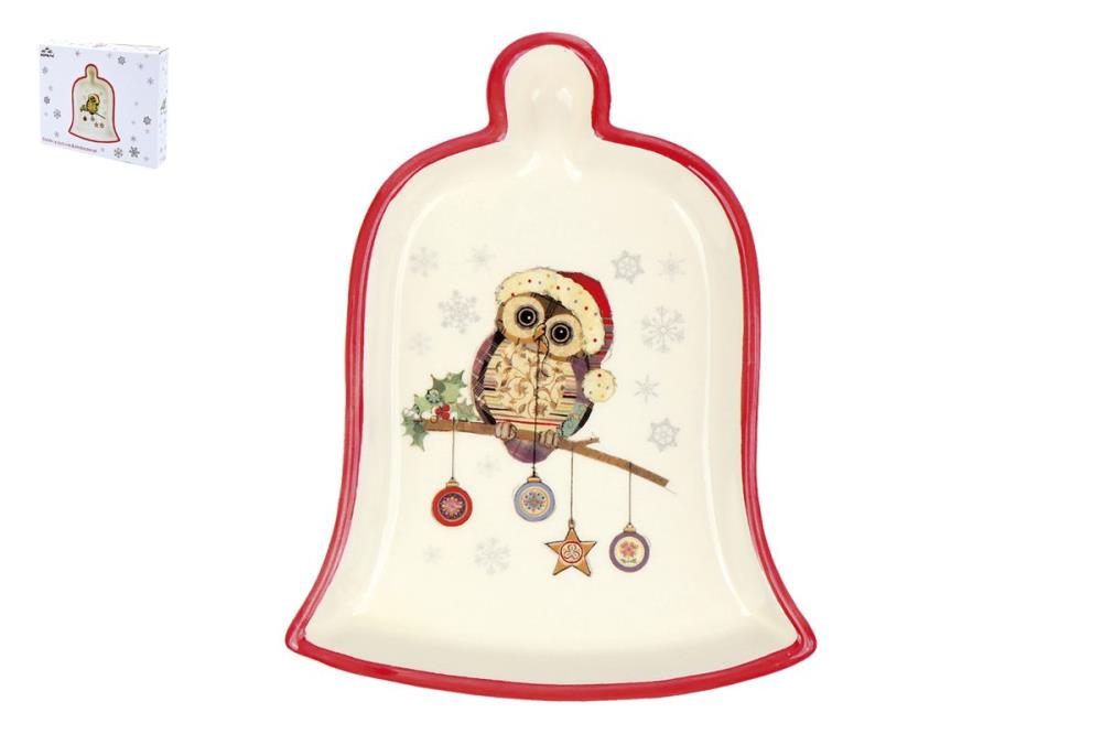 Owl Christmas Блюдо 19.5х15.1см ф.колокольчик п/уп кратно 1 Owl Christmas Блюдо 19.5х15.1см ф.колокольчик п/уп кратно 1