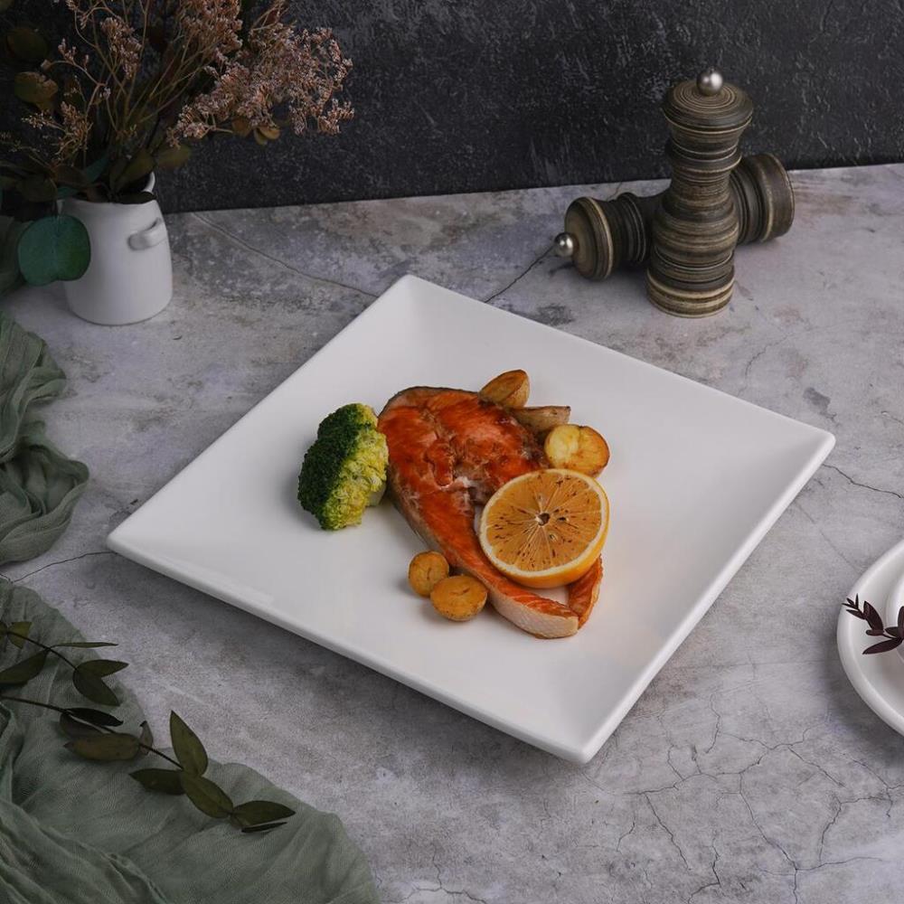 NEW Тарелка 25*25 см h2,6 см квадратная белая фарфор P.L. Proff Cuisine NEW Тарелка 25*25 см h2,6 см квадратная белая фарфор P.L. Proff Cuisine