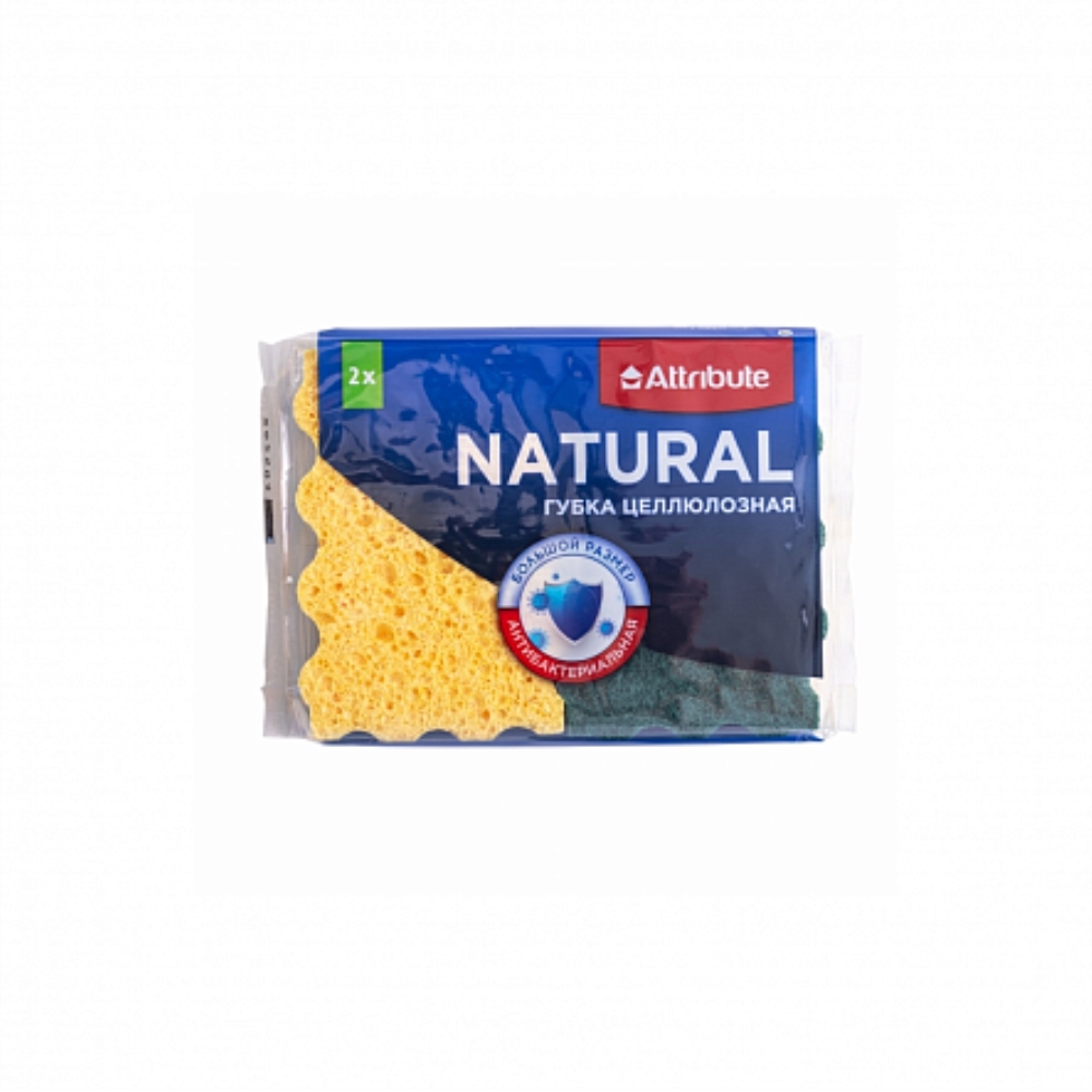 NATURAL Губка целлюлозная 2шт NATURAL Губка целлюлозная 2шт