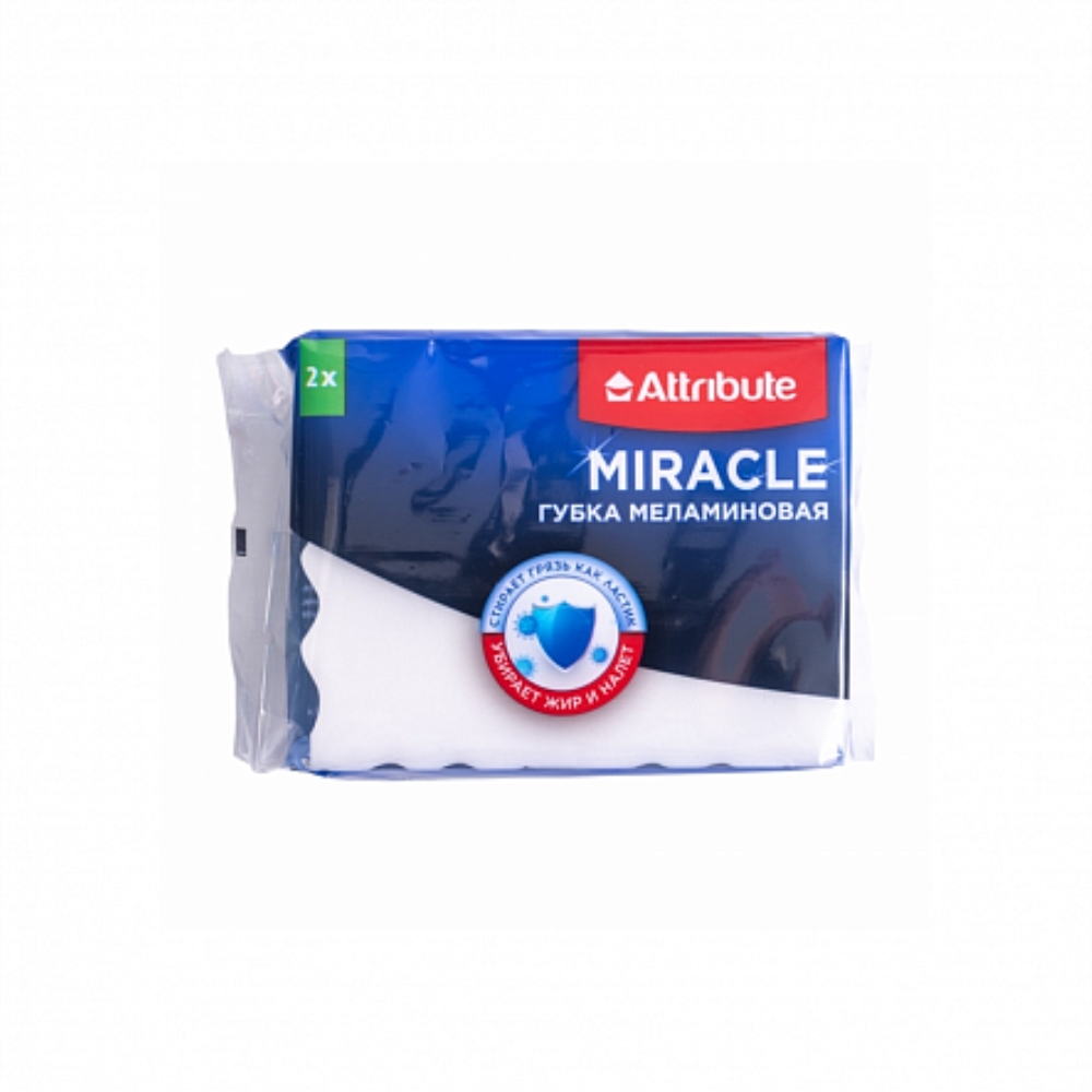 MIRACLE Губка меламиновая 2шт MIRACLE Губка меламиновая 2шт