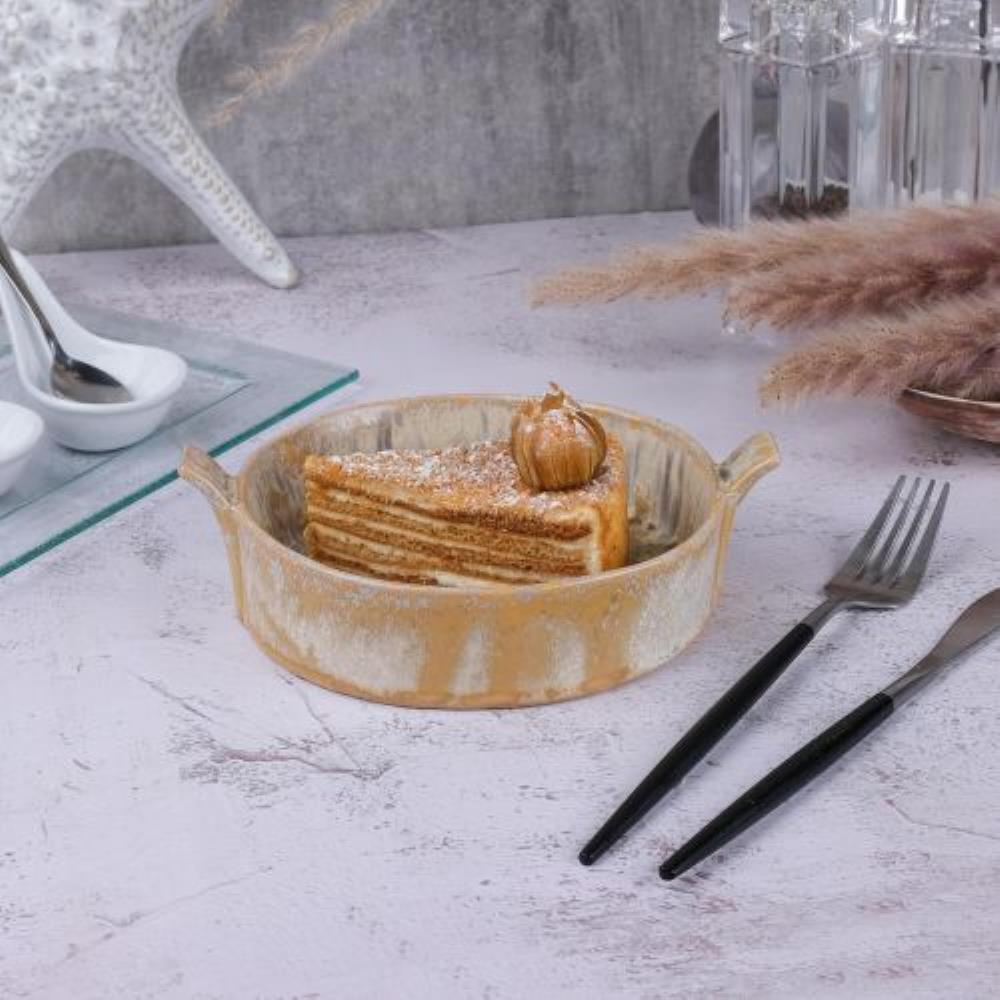 Light Brown Frutti di Mare Блюдо для подачи 15,4*14,5 см h4 см 450 мл с ручками керамика P.L. Proff Cuisine Light Brown Frutti di Mare Блюдо для подачи 15,4*14,5 см h4 см 450 мл с ручками керамика P.L. Proff Cuisine