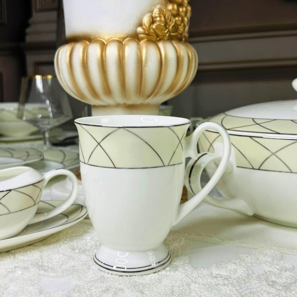 145-436 Кружка 350 мл PANDORA CREAM в под.уп.(х36)Костяной фарфор 145-436 Кружка 350 мл PANDORA CREAM в под.уп.(х36)Костяной фарфор