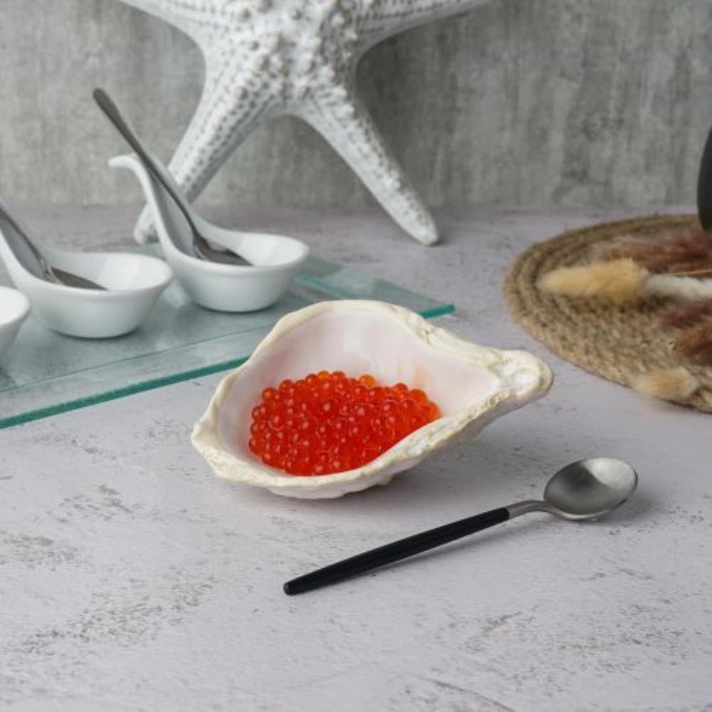 Gray Shell Frutti di Mare Блюдо для подачи 11,9*8,3 см h4,2 см 20 мл,керамика P.L. Gray Shell Frutti di Mare Блюдо для подачи 11,9*8,3 см h4,2 см 20 мл,керамика P.L.