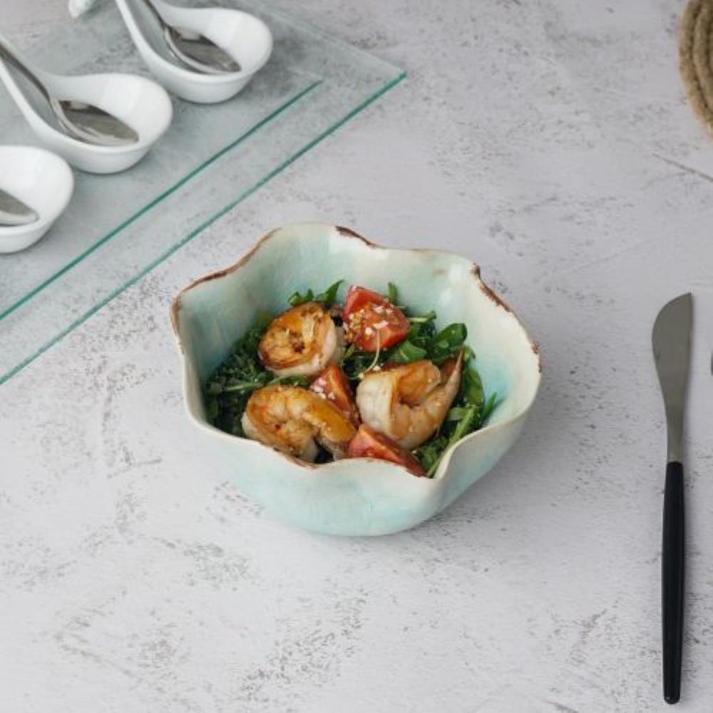 Sea Blue Flower Frutti di Mare Салатник 450 мл 14*13,8 см h7 см ,керамика P.L. Proff Cuisine Sea Blue Flower Frutti di Mare Салатник 450 мл 14*13,8 см h7 см ,керамика P.L. Proff Cuisine