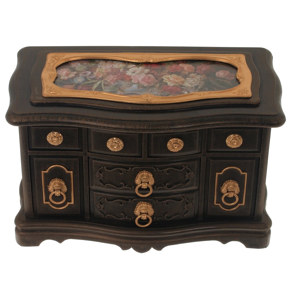 Шкатулка для украшений (музык.), L22 W12,5 H14 см Шкатулка для украшений (музык.), L22 W12,5 H14 см