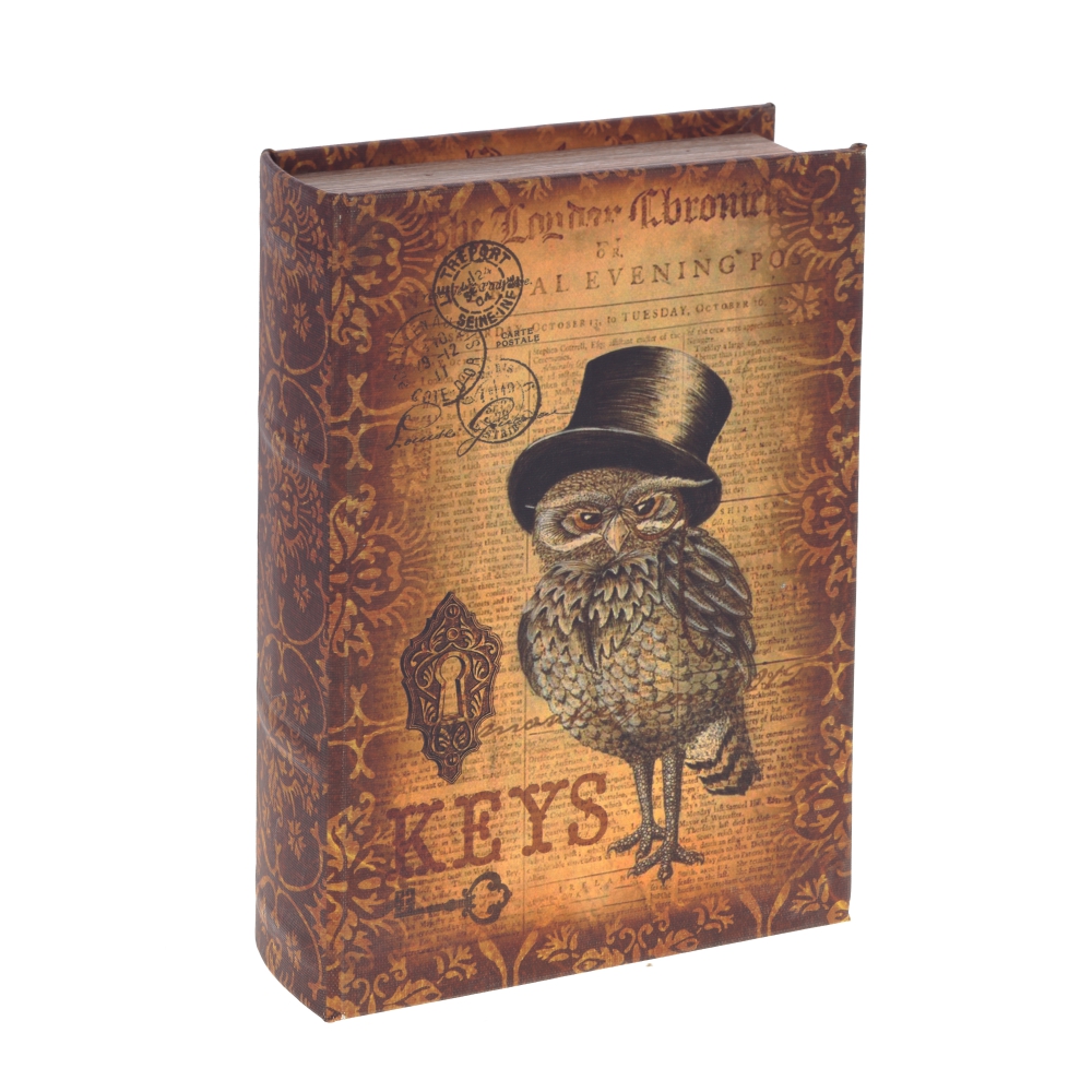 Шкатулка-книга с кодовым замком, L18 W7 H27 см Шкатулка-книга с кодовым замком, L18 W7 H27 см