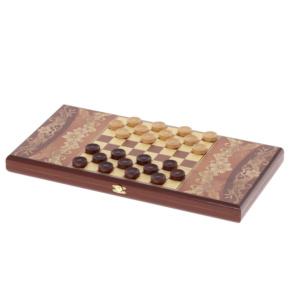 Игра настольная 2 в 1 ( шашки, нарды) 