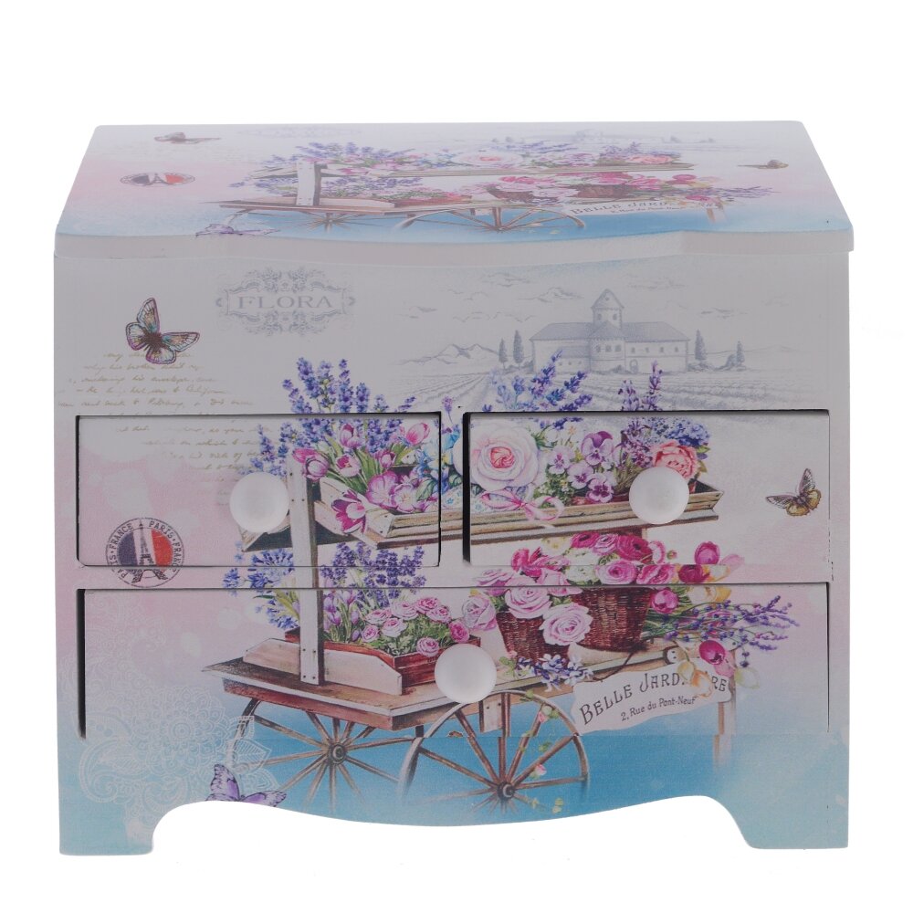 Шкатулка для украшений, L18 W12,5 H15,5 см Шкатулка для украшений, L18 W12,5 H15,5 см