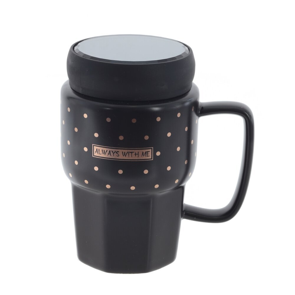 Кружка с крышкой, 450 мл, L11,5 W8 H13,5 см, Кружка с крышкой, 450 мл, L11,5 W8 H13,5 см,