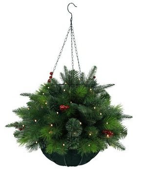 Кашпо хвойное с подсветкой, 50 LED ламп, 200 веток, (3*АА н/п), L53 W53 H74 см Кашпо хвойное с подсветкой, 50 LED ламп, 200 веток, (3*АА н/п), L53 W53 H74 см