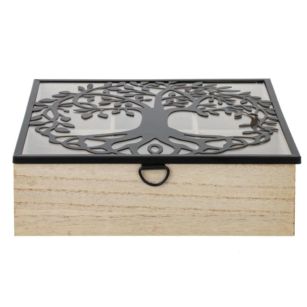 Шкатулка для чайных пакетиков, L24,5 W24 H7,5 см